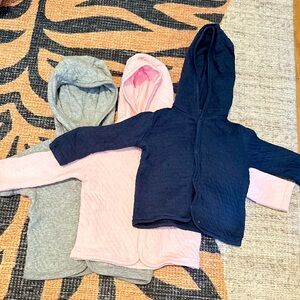 Honest Baby Snap-Front Hooded Jackets Size Newborn